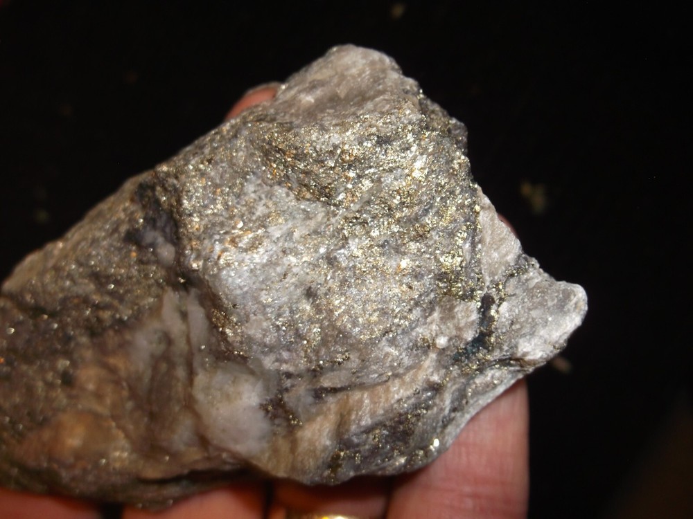 Gold, silver, copper, 244 grams samples ,ore high grade .