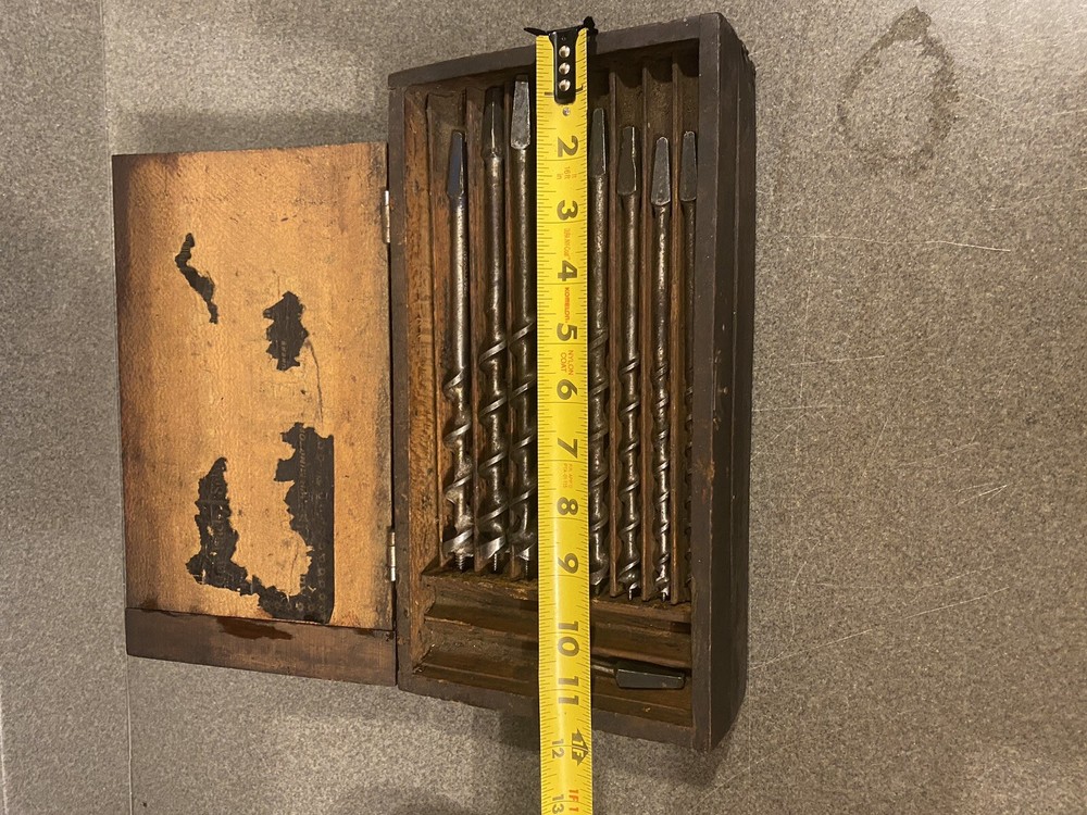 Vintage Drlll Bit Sett With Case - Rare