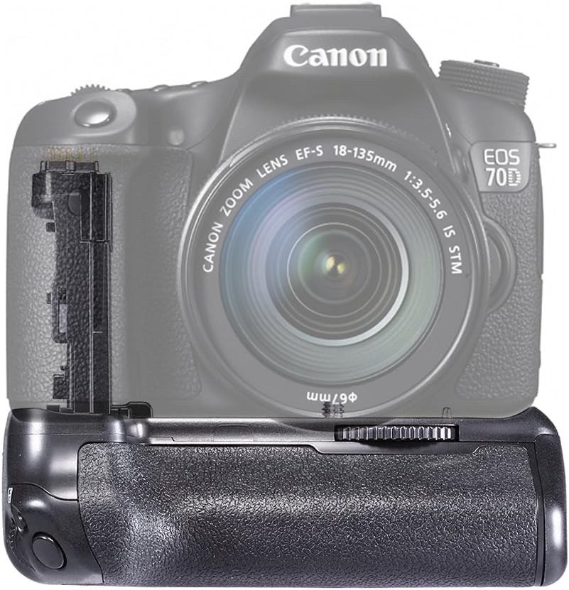 Battery Grip (Replacement for BG-E14), Vertical Grip with Shutter/Function Butto