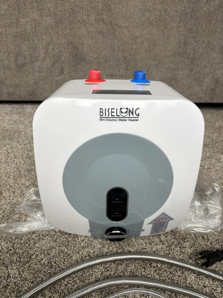 2.5 Gal Under Sink Water Heater 1500W 120V Mini RV Kitchen w/ Hoses