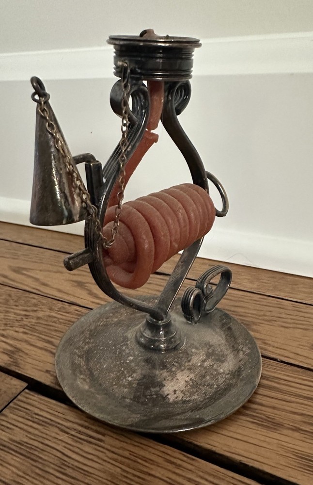 Vintage Silver Plated Wax Jack