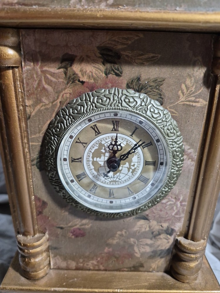 Hand Crafted Quartz Clock With Storage Compartment