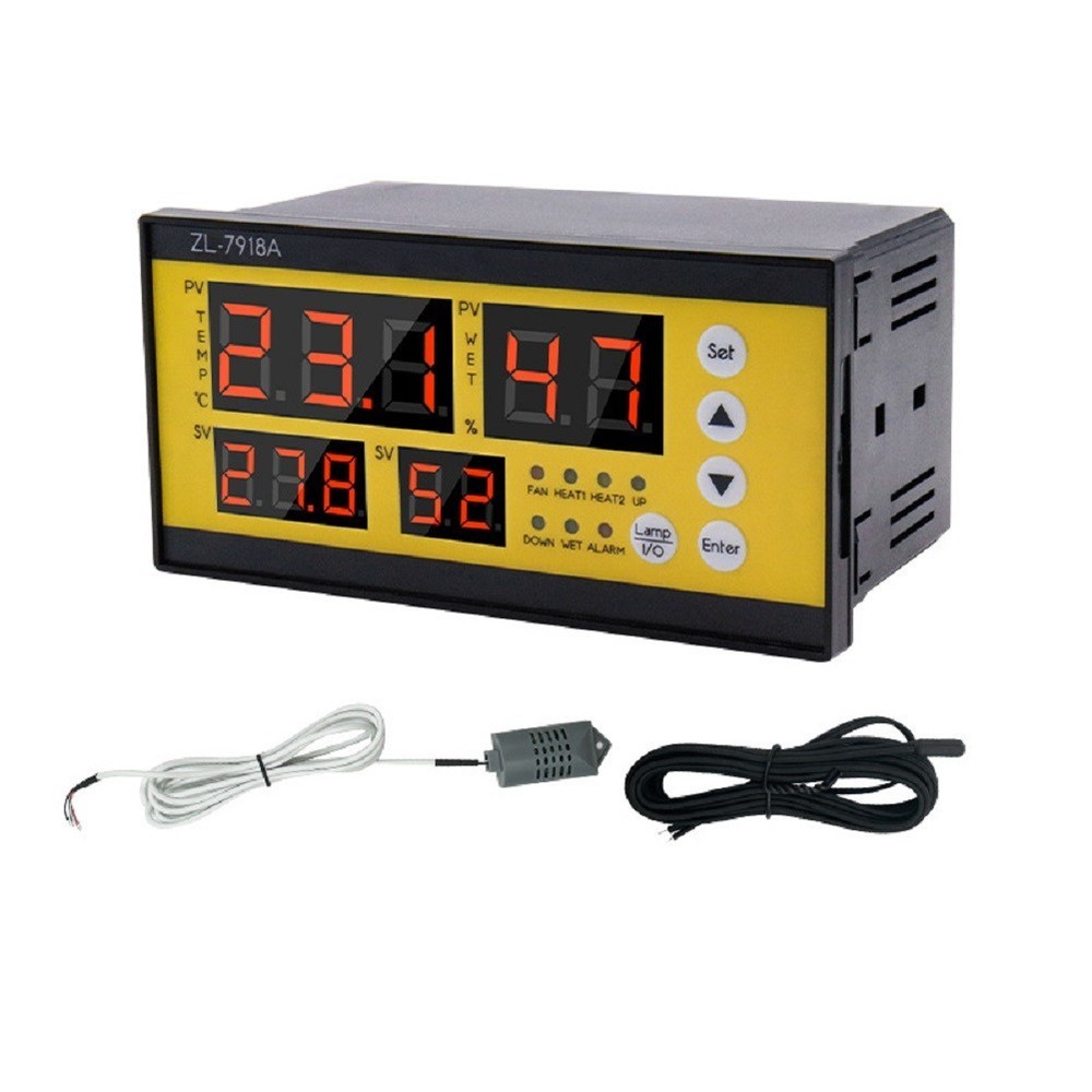 Automatic Egg Incubator with Dual Heating Digital Temperature Humidity Control