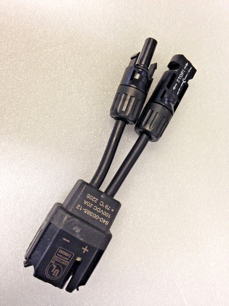 Enphase Microinverter DC 840-00385-12 Connector Cable Black