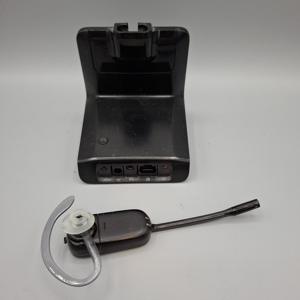 Plantronics C054 DECT Wireless Ear-hook Headset Black With Base. Test-Works