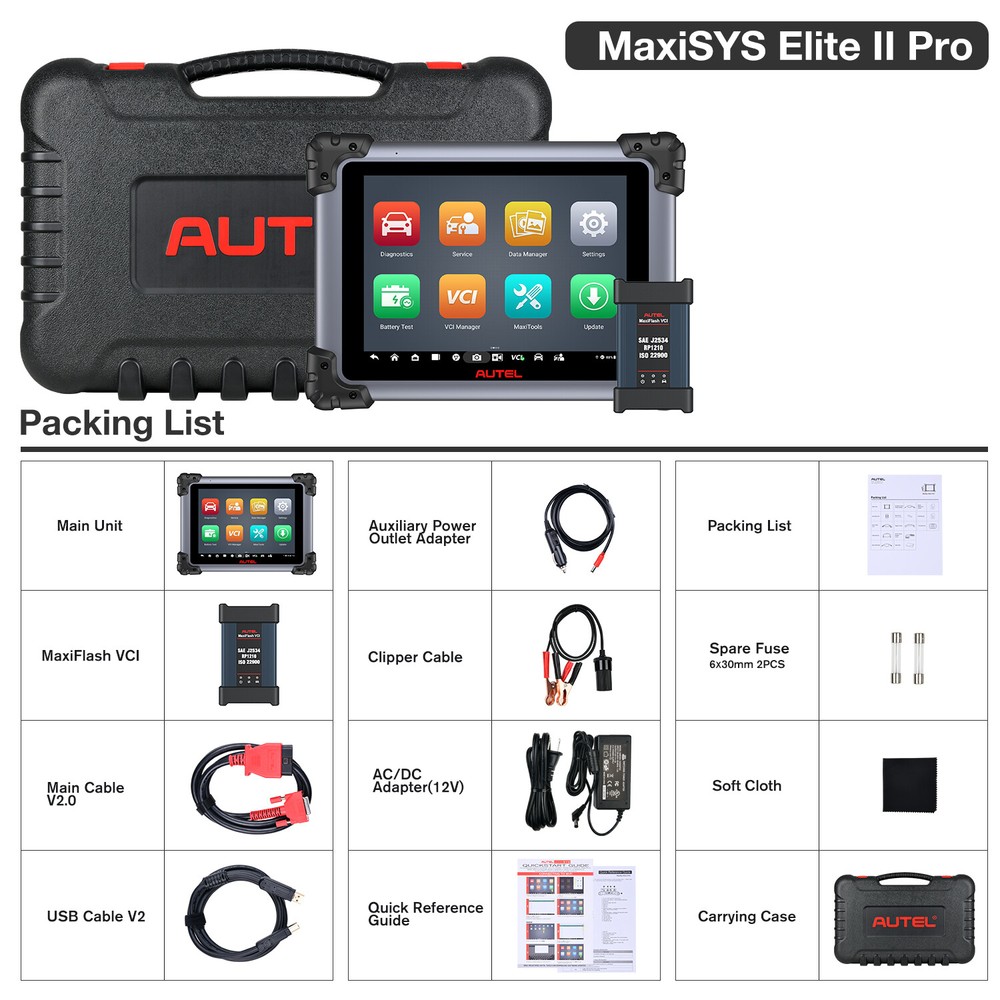 2026 Autel MaxiSYS Elite II PRO Scanner, Elite 2 Pro J2534 ECU Programmer Coding