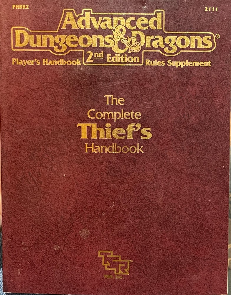 Advanced Dungeons and Dragons 2nd Edition The Complete Thief's Handbook