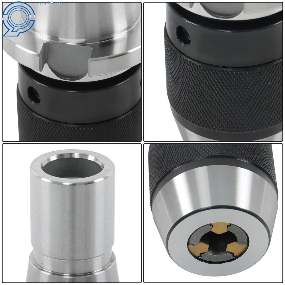 NMTB40 Drill Chuck 1/2 Keyless Operation Integral Shank 5/8-11 Pull Stud