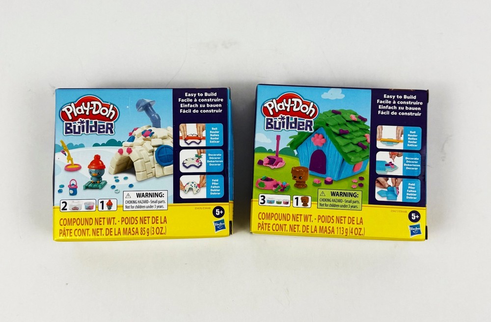 New Sealed Play-Doh Builder Bundle of 5 Kits