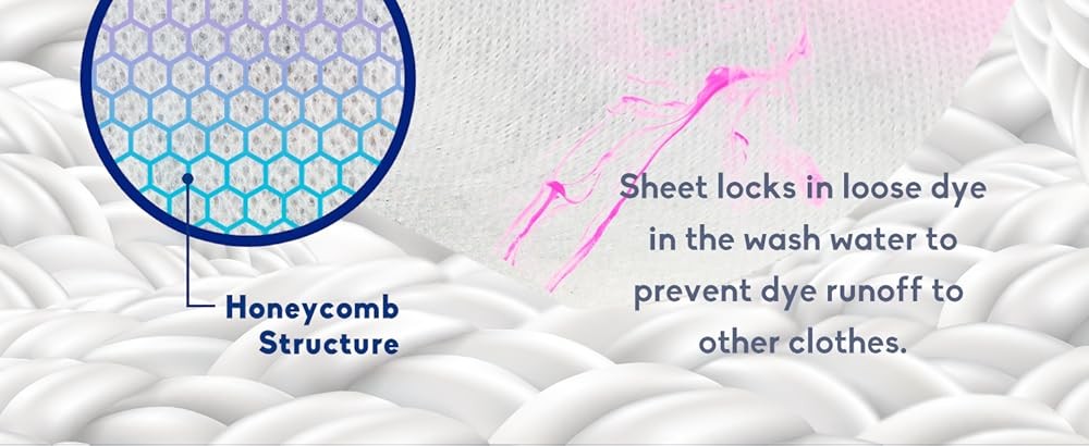 Color Absorber Laundry Sheets, Dye Catcher to Prevent Clothes from
