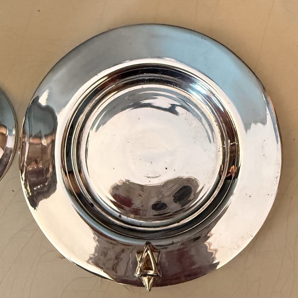 Silverplate Kiddush Cup and Saucer