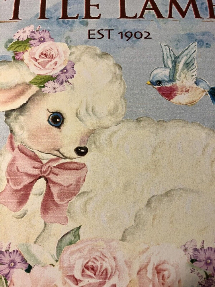Little Lamb Spring Market, Canvas Board Sign