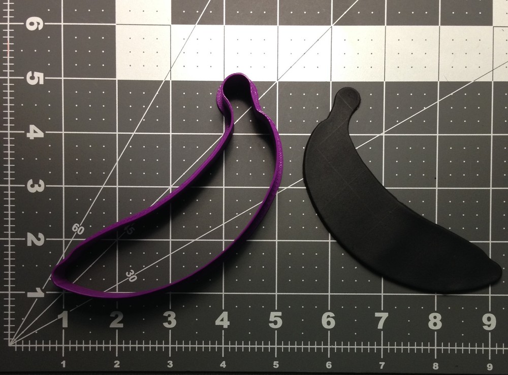 Banana 101 Cookie Cutter Silhouette