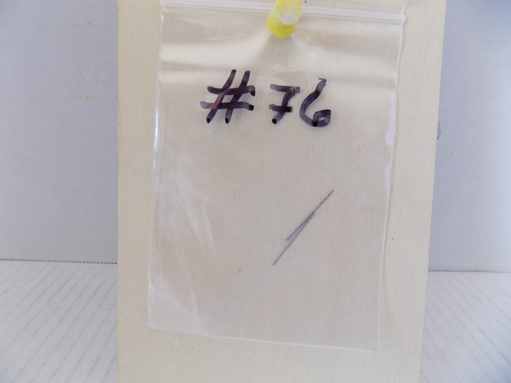 2) #76  .0200 DIA. DRILL BIT UNBRANDED PO   NIB