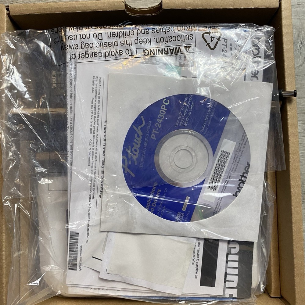 Brother P-Touch PT-2430PC Plug & Label Printer Professional Prints from PC🔥🔥🔥