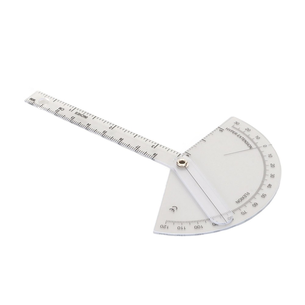 Orthopedic Protractor Transparent Plastic Accurate Range For Joint Measurement