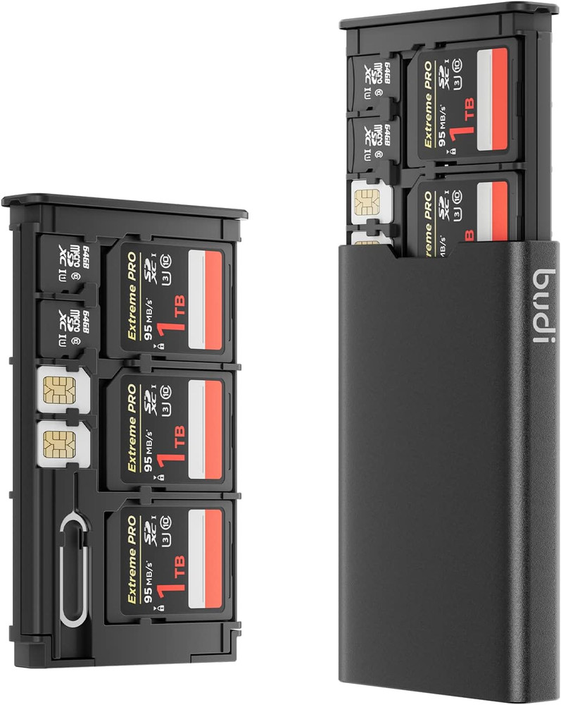 Pop-Up Design Memory Card Case Crush & Shockproof Memory Card Wallet for Micro S