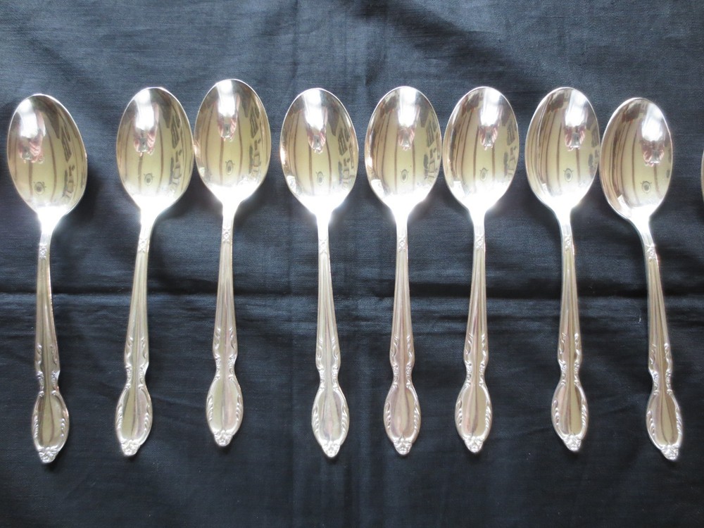 46 Pc. ROGERS & BROS. EXTRA PLATE Original Rogers SILVERPLATE FLATWARE for -8