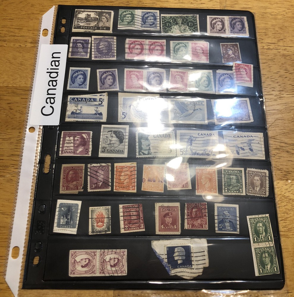POSTAL STAMPS FROM CANADA (MORE THAN 40 STAMPS)