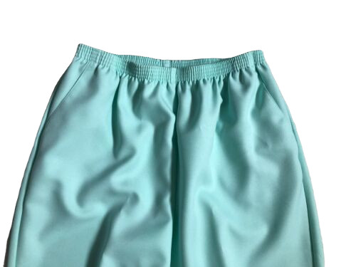 Alfred Dunner Pull On Pants Size 16 Light Green Straight Side Pockets Women's