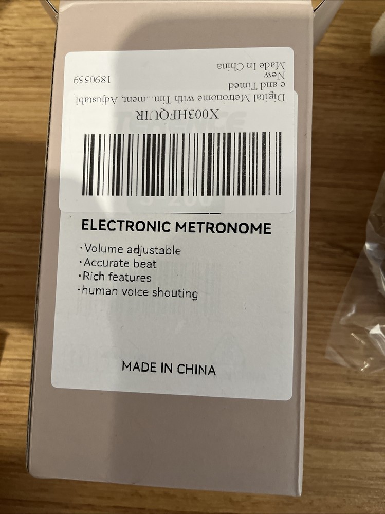 Digital Metronome w Timer Electronic Vocal Metronome Adjustable & Timed NEW