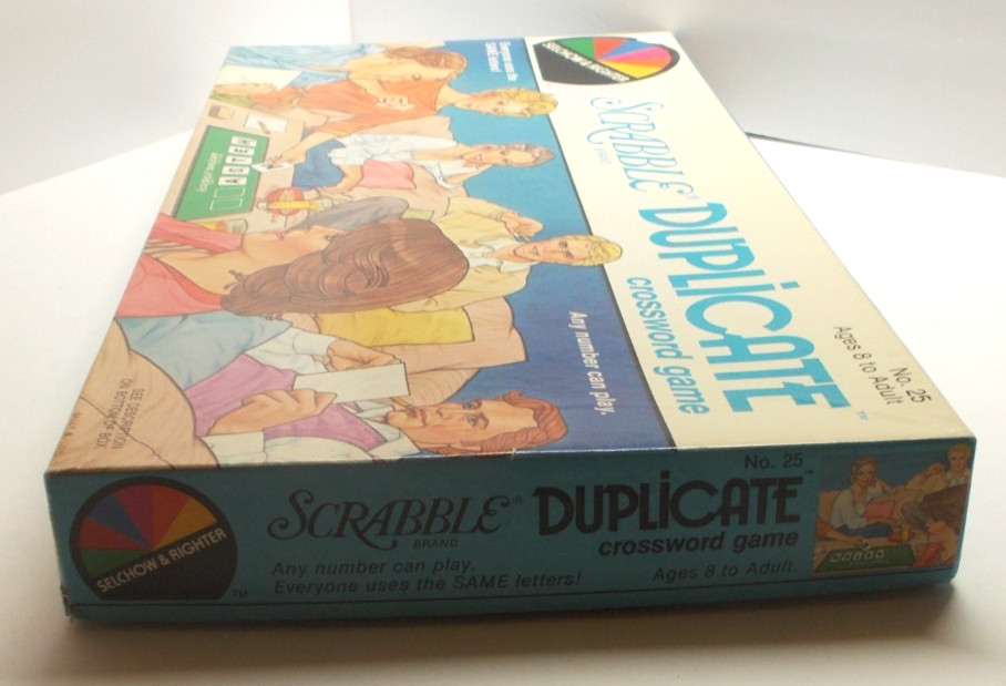 Selchow & Righter Scrabble Duplicate Crossword Game 1982 No. 25