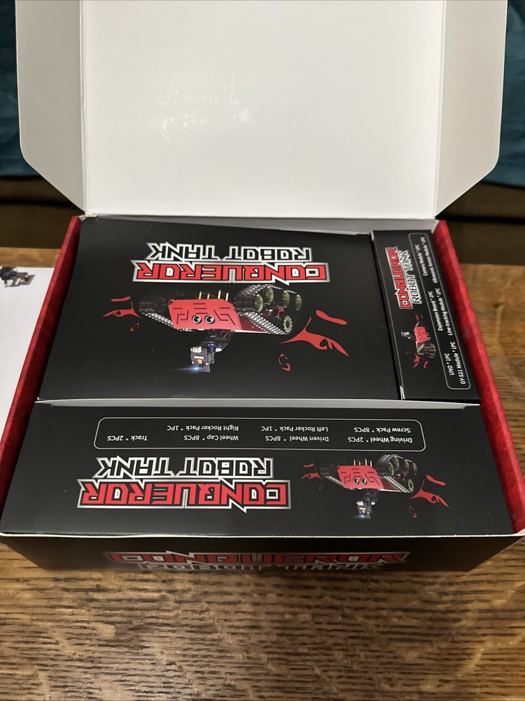 ELEGOO Conqueror: The Ultimate FPV Robot Tank Kit New Open Box