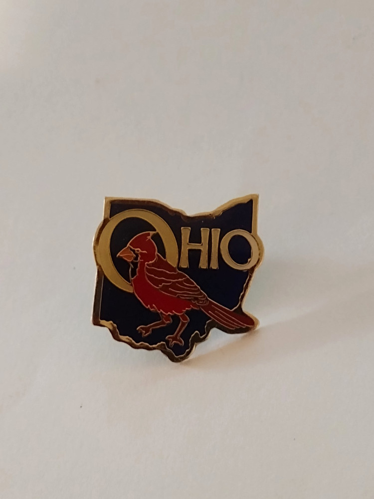 Ohio State Red Cardinal Bird Tack Pin