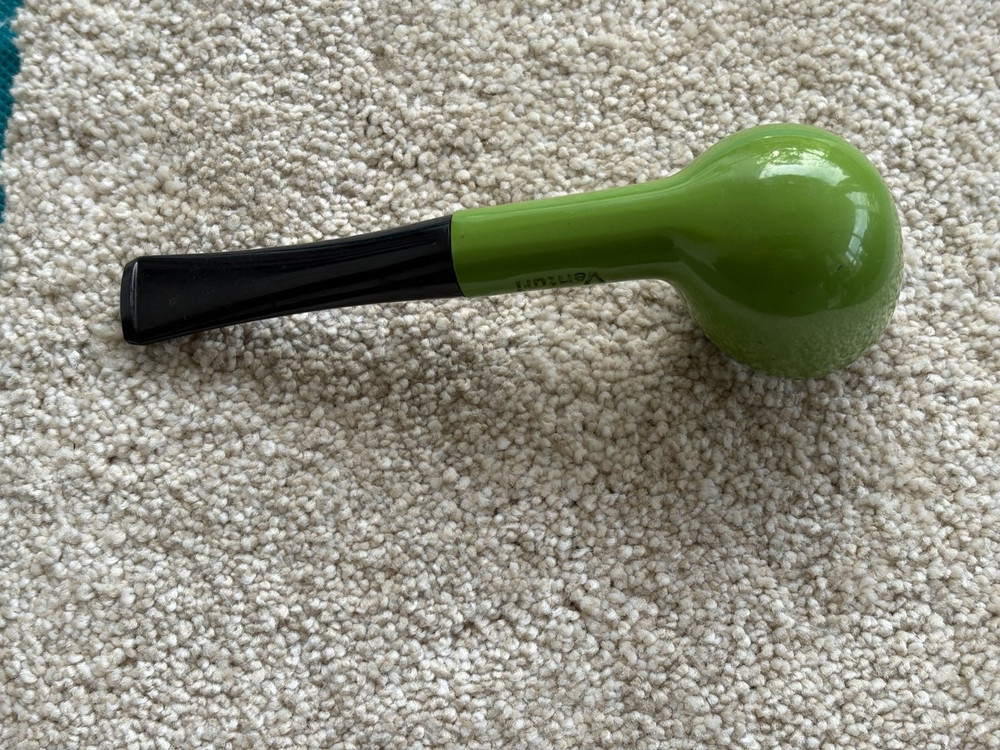 “Venturi” 60’s Green Pot Space Age Materials Hard Nylon Stem Pipe