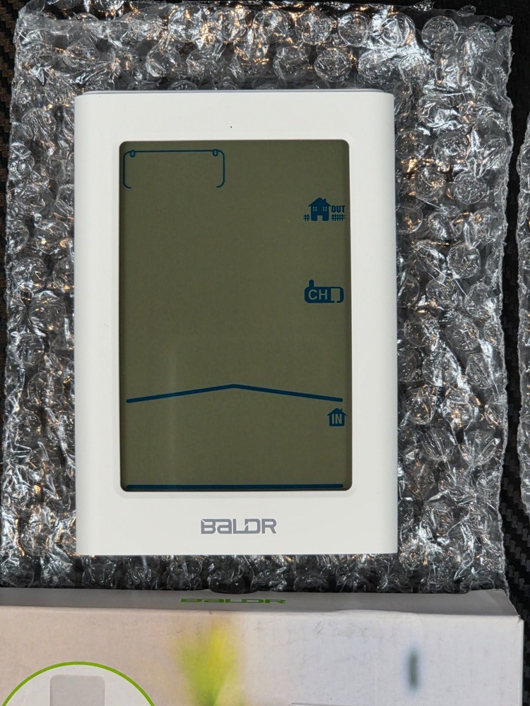 BALDR Black Wireless Weather Station With Backlight White *Open Box