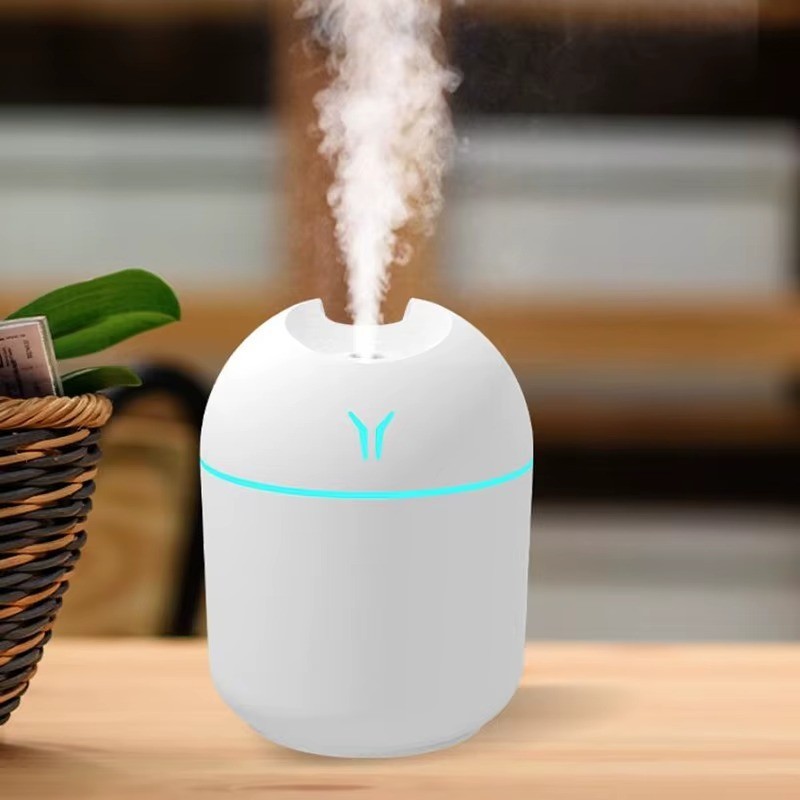 Mini 250ML USB Mist Humidifier with LED Color Lamp & Aroma Diffuser