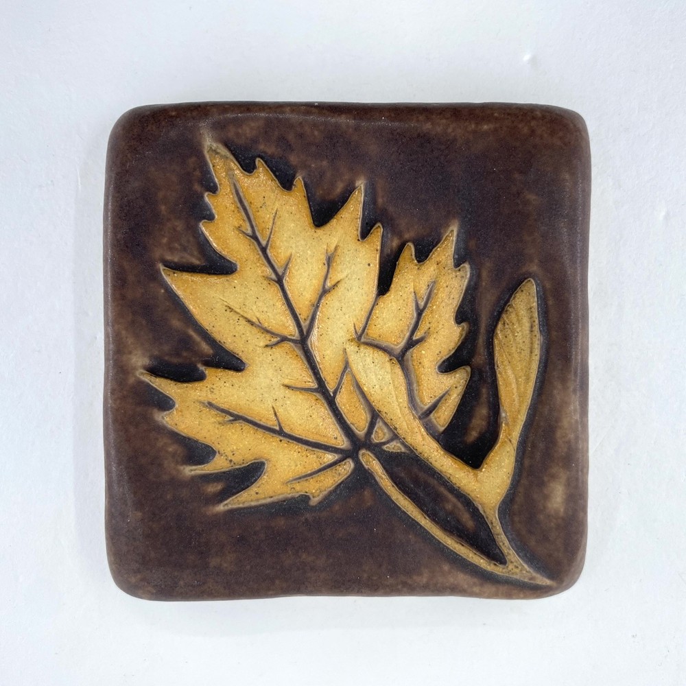 Maple Leaf 4x 4" Ceramic Art Tile by  Gretchen Kramp
