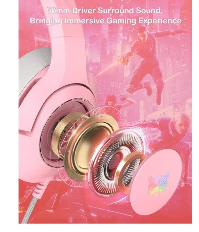 K9 - Professional Gaming Headset - Pink/r3