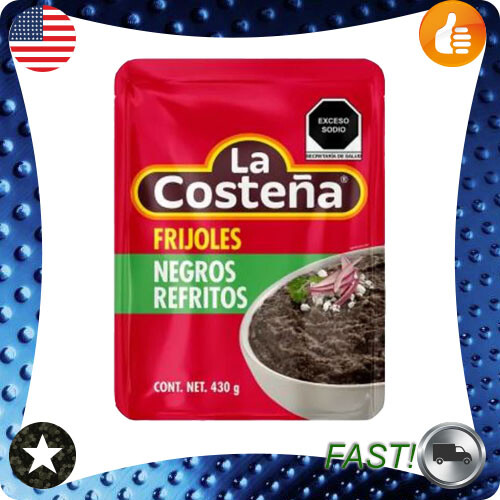 1 Pack La Costeña refried black beans 430g