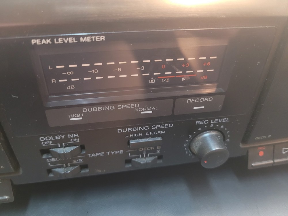 Sony TC-WE305 Stereo Double Cassette Deck Untested