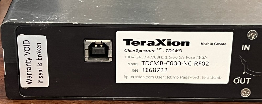 Teraxion TDCMB Tunnable Dispersion Compensation Module