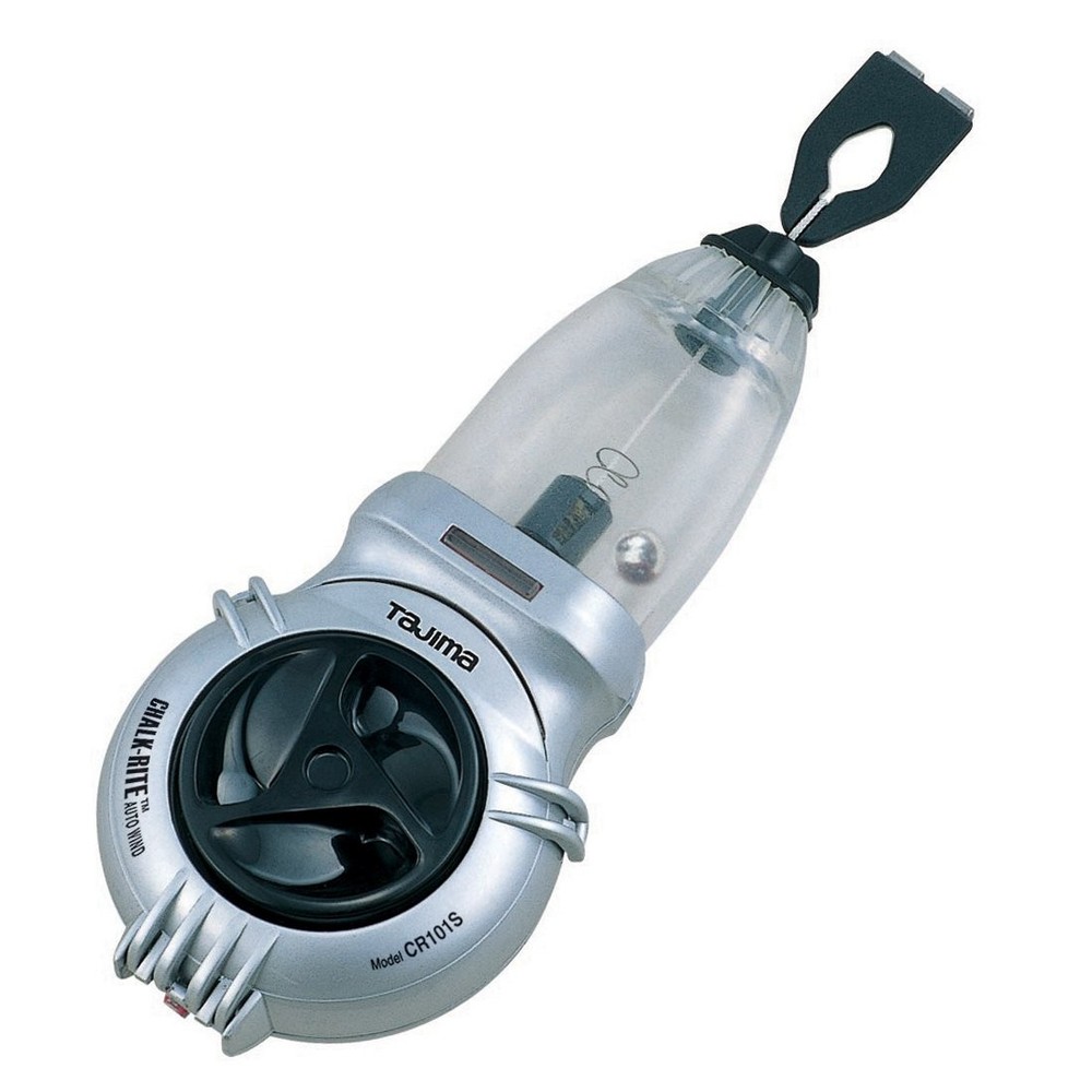 TAJIMA Chalk Line - Auto Wind Chalk Box with Auto Rewind Snap Line & Quick View