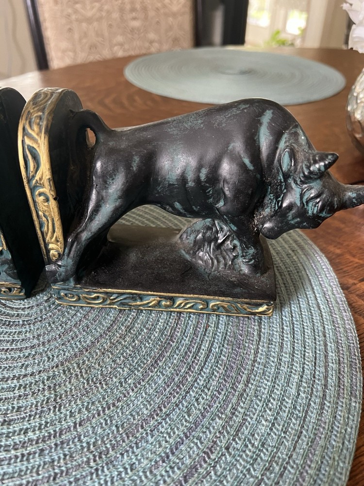 BULL BOOKENDS/ TRIMONT WARE JAPAN MCM