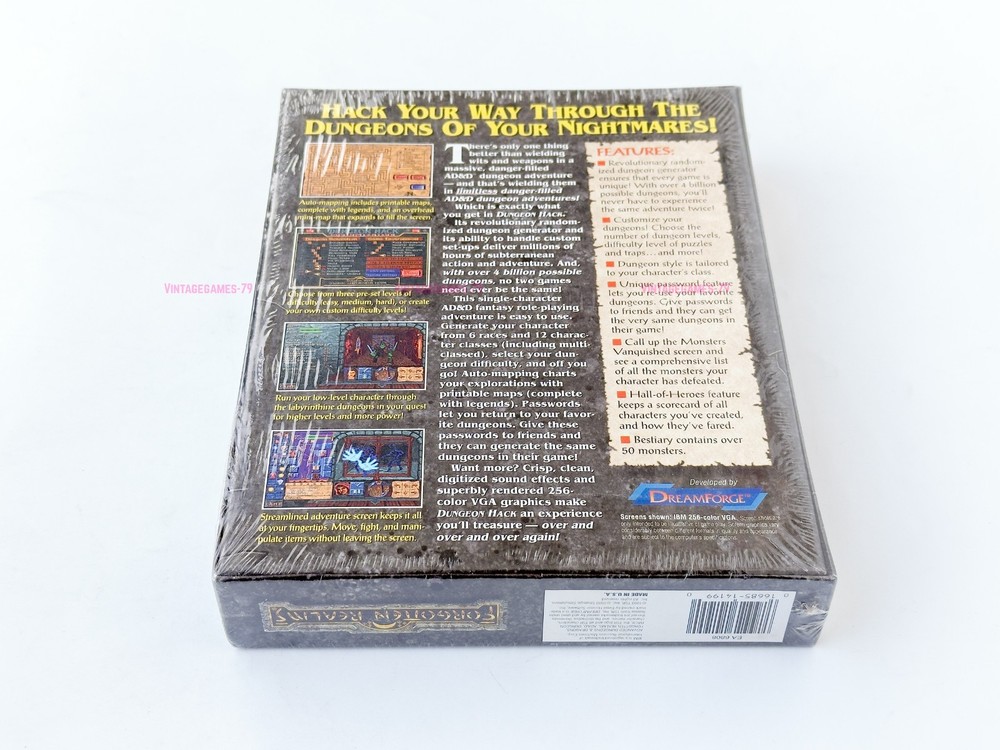 AD&D Dungeon Hack - SSI - 1993 / IBM PC - Sealed