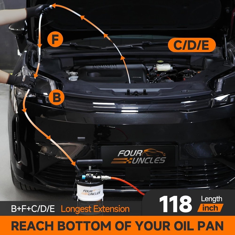 Vacuum Oil Extractor Pump - Fast Fluid Removal Tool