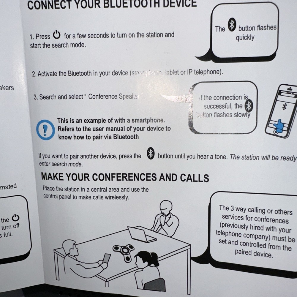 SkyWin Conference Speaker Phone. Bluetooth Conference Speaker