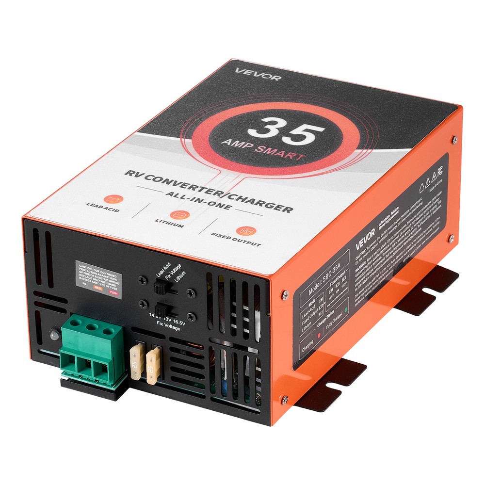 VEVOR RV Power Converter 35 Amp 110V AC to 12V DC RV Converter Battery Charger