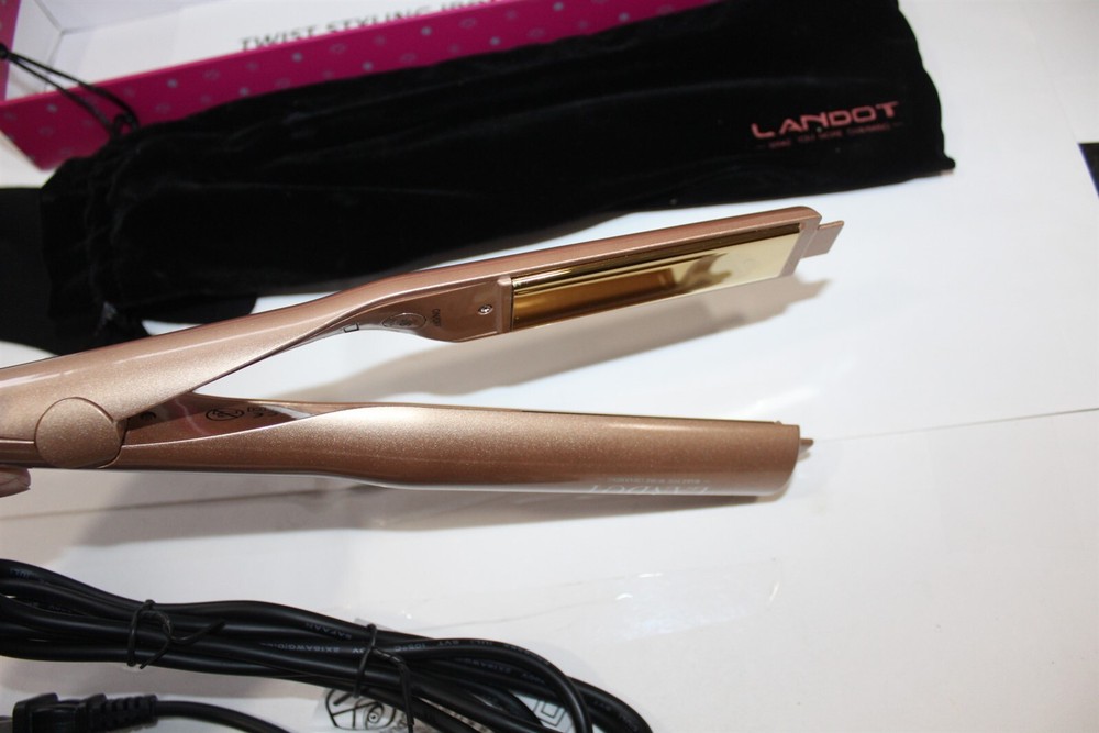 Twist Straightener Styling Iron with 4 Temperature Settings Includes Storage Bag