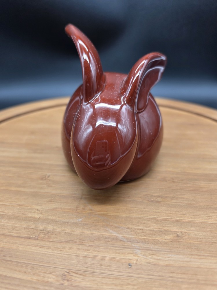 Vintage Ceramic Art Nouveau Bunny Brown - Easter Rabbit Easter Decorations
