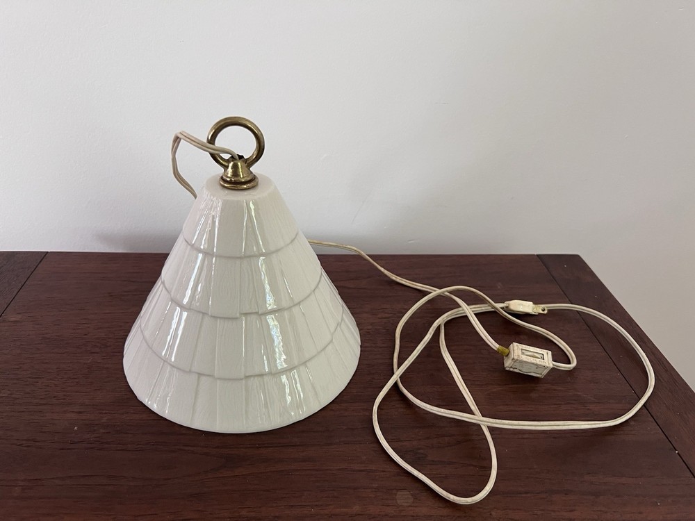 Vintage Light Fixture With Bird Cage
