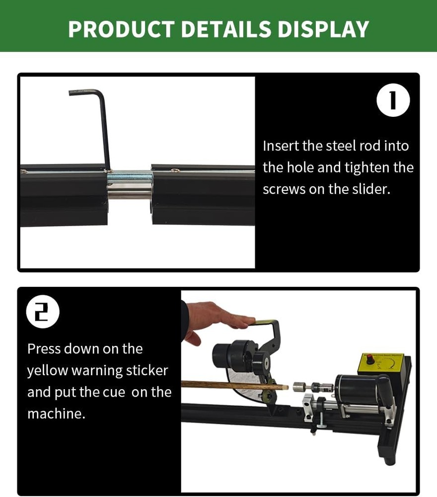 Multi Function Billiard Cue Repair Tool Lathe Kit