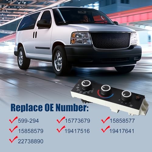 Front HVAC Climate Control Module Compatible with 2008-2014 Express 599-294