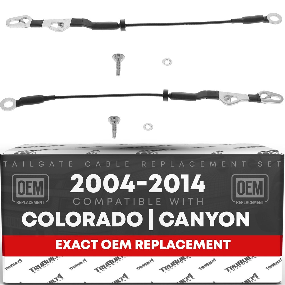Tailgate Cable Set for Colorado, Canyon - Support Straps, Metal