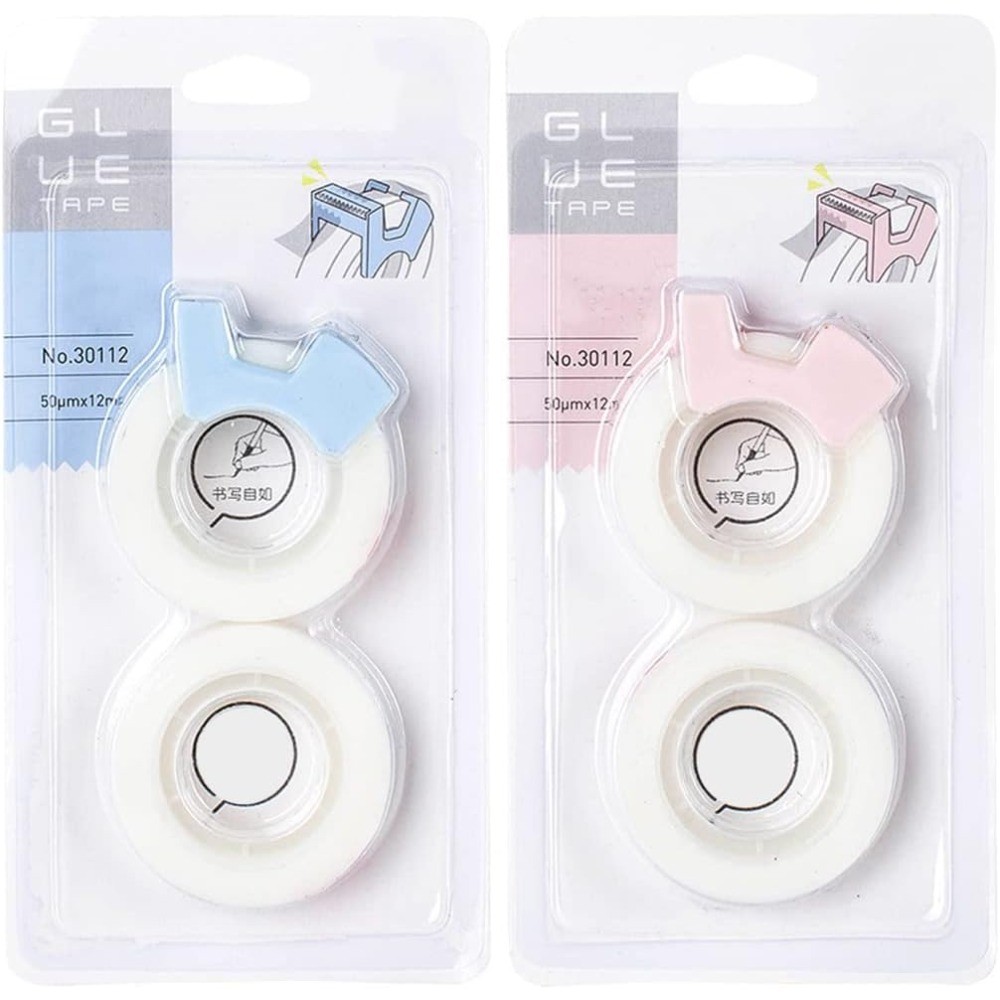 Multifunctional Invisible Tape Set with Refillable Dispenser Writable Tape for