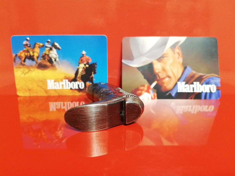 Marlboro Cowboy Boot Case for Mini Bic Lighter